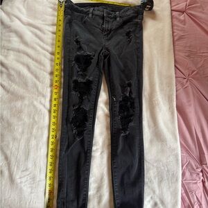 Black American Eagle Ripped Jeans
